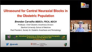 Ultrasound for Central Neuraxial Blocks in the Obstetric population Dr Brandon Carvalho USA [upl. by Toiboid]