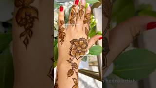 Back hand henna designs shorts mehndi [upl. by Cody]