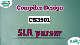 SLR parser in Compiler design tamilCS3501CDcompilerdesign parser slrparser [upl. by Gaither]