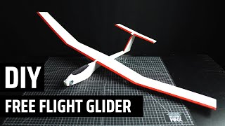 How to Make a Free Flight Foam Glider The simplest way EVER [upl. by Llehsad]