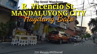 Walked along R VICENCIO Street in Barangay Hagdang Bato Libis Mandaluyong City Philippines 220m [upl. by Jeffie]