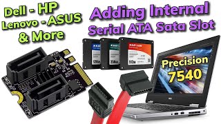 Installing Serial ATA SATA PORT ON Laptop To Connect 25 inch Hard Disk Internally [upl. by Abigail]