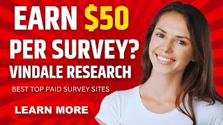 Best Paid Survey Site  Earn 50 Per Surbey With Vindale Research [upl. by Esinel]