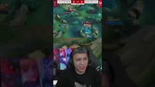 Reaksi bang xin nael membant4i super ken 😂 mobliegameplay mobilelegends mlbbindonesia mplid [upl. by Aleinad]