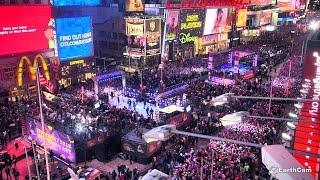 New Year’s Eve  Times Square in 4K – EarthCam [upl. by Atiker]