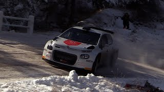 Tests Rallye Monte Carlo 2024  Rossel and Gryazin  C3 Rally2  Attack on Snow [upl. by Anitsenre]