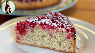 Johannisbeerkuchen  Kuchen mit roten Johannisbeeren  Einfach und schnell [upl. by Flavia]