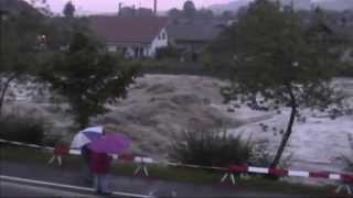 August 2005 Hochwasser Ilfis in Langnau im Emmental [upl. by Weingarten]