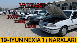 NEXIA 1  2 NARXLARI QOQON MASHINA BOZORIDAN 2024YIL 19 IYUN NEXIA NARXLARI [upl. by Yelrahs]