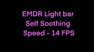 Self EMDR at home help trauma recovery ptsdcptsd light bar tutorial fast speed pink [upl. by Esorlatsyrc]