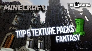 Minecraft  Top 5 Texture Packs Fantasy MMOZonede [upl. by Ojeibbob164]