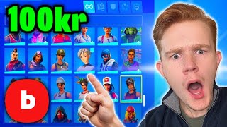 Köper Ett SEASON 1 Fortnite Konto För 100kr PÅ BLOCKET [upl. by Lindie]