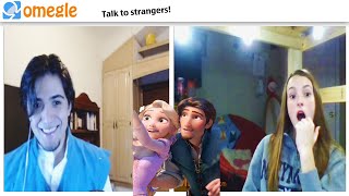 Flynn Rider LOOKING FOR Rapunzel at OMEGLE  Did I FOUND HER [upl. by Matusow358]