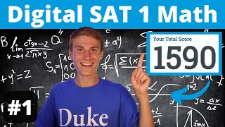 800 SAT Math Scorer  Math Walkthrough  Digital SAT Practice Test 1 [upl. by Derrek]