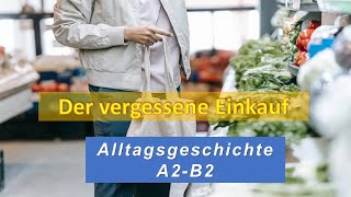 Der vergessene Einkauf I Deutsch lernen durch Hören I A2B2 Alltagsgeschichte [upl. by Assirroc28]