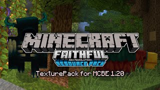 MCPE aesthetic TexturePack 120 Faithful 32X [upl. by Arta556]