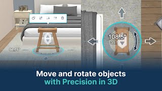 DesignFilesco  New Object Mover in the 3D Floor Planner [upl. by Anerec733]