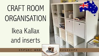 Craft Room Organisation New Kallax Unit and Inserts [upl. by Atenahs]