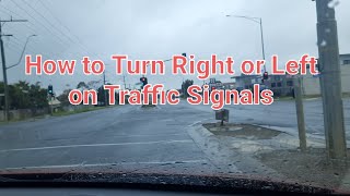 How to turn right or left at traffic Signals [upl. by Aiasi51]