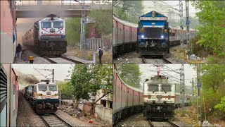 Early Morning Crossings Near Jaipur  12216 Bandra  Delhi Sarai Rohilla Garib Rath Express [upl. by Aleciram]