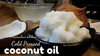 How to make Cold Pressed COCONUT OIL  Homemade virgin coconut oil [upl. by Atlas]