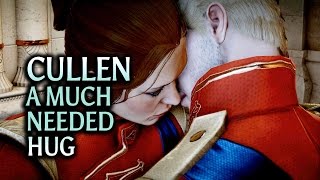 Dragon Age Inquisition  Trespasser DLC  A much needed hug from Cullen Romance [upl. by Halsy]