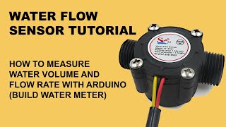 How to Use Water Flow Sensor Make Water Meter with Arduino or ESP8266 [upl. by Bouldon460]