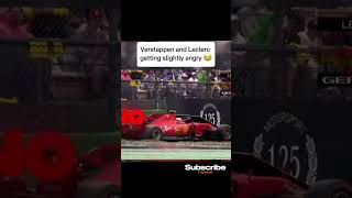 Verstappen and Leclerc getting progressively angry [upl. by Lerred]