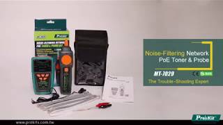 ProsKit MT 7029 NoiseFiltering NetworkPoE Toner amp Probe [upl. by Hebel]