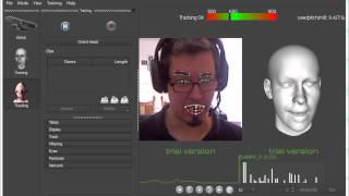 FaceShift Trial test wich my kinect [upl. by Aihgn]