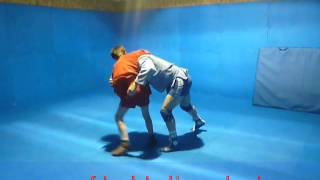 Russian Sambo wrestling lesson 3 [upl. by Eeslehc206]