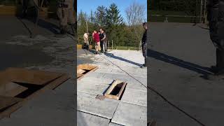 Concrete💥 concrete day💯 fill the bac with concrete Top work power viralvideo construction [upl. by Boyden]