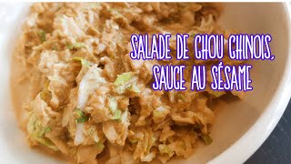 Salade de chou chinois sauce au sésame [upl. by Aylmer]