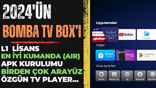 2024ÜN EN ÇOK KONUŞULACAK TV BOXI  L1 LİSANS  BT AİR KUMANDA VE APK KURULUMU  HIREMCO X6 PRO [upl. by Ritchie]