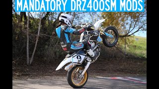 Mandatory mods for the Suzuki drz400sm [upl. by Attalanta]