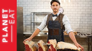 Butchery Masterclass with Simon The Butcher How to prepare a cote de beouf [upl. by Nnylyak]