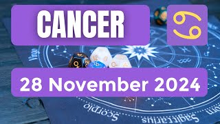 Cancer horoscope  Cancer Horoscope for Today 28 November 2024 [upl. by Anitsirhcairam623]