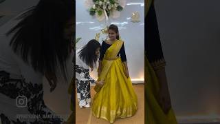 Can can saree drepping pratyushamakeupartist8853 master class details 7569344872 [upl. by Zirtaeb638]