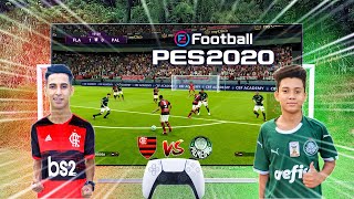 GRANDE FINAL FLAMENGO vs PALMEIRAS PES 2020 DESAFIOS DE FUTEBOL ‹ Rikinho › [upl. by Fitalludba]