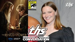 THE LORD OF THE RINGS RINGS OF POWER  Morfydd Clark  THS SDCC Interview [upl. by Ahsaenat653]