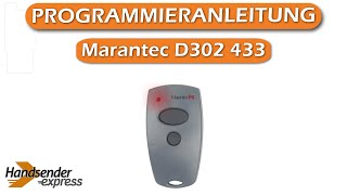 Wie programmiert man eine Fernbedienung Marantec D302 433 [upl. by Urita]