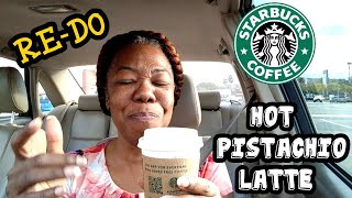 Starbucks Pistachio Latte Hot Review [upl. by Grosvenor]