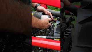 Air Filter Change on a 2023 TYM T264 tractor diy howto [upl. by Jami666]