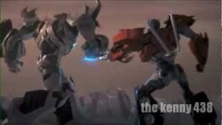 transformers prime optimus vs megatron 3D español latino [upl. by Ailekat]