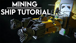 Space Engineers How to build a mining ship live build [upl. by Mosenthal]