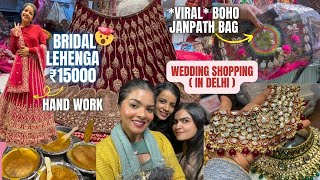 We got BRIDAL Lehenga under ₹15000 at Chandni chowk  Wedding Shopping in DELHI  Shalini Mandal [upl. by Pippa]