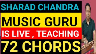 SHARAD CHANDRA MUSIC GURU IS LIVE TEACHING DIMINISHED CHORDS ON HARMONIUM [upl. by Anehta783]