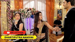 On Location Dhartiputra Nandini  Nandini Ne Kiya Ghar Chhodne Ka Faisala [upl. by Kendal]