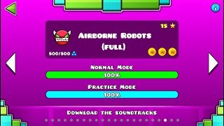 Airborne Robots Full Version XL DEMON100All Coins Geometry Dash 211  JoniDash [upl. by Sankey]