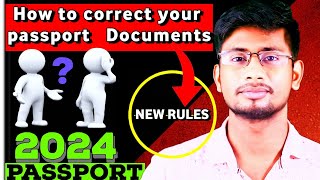 Documents Required For passport application  Passport Correction Process Mr Suvendu [upl. by Ky]